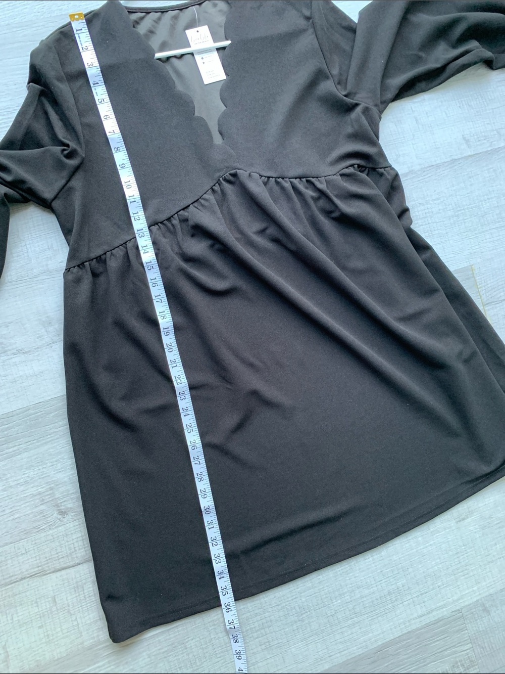 Cupshe Black Dress/Cover up, Size XL. - Picture 10 of 12